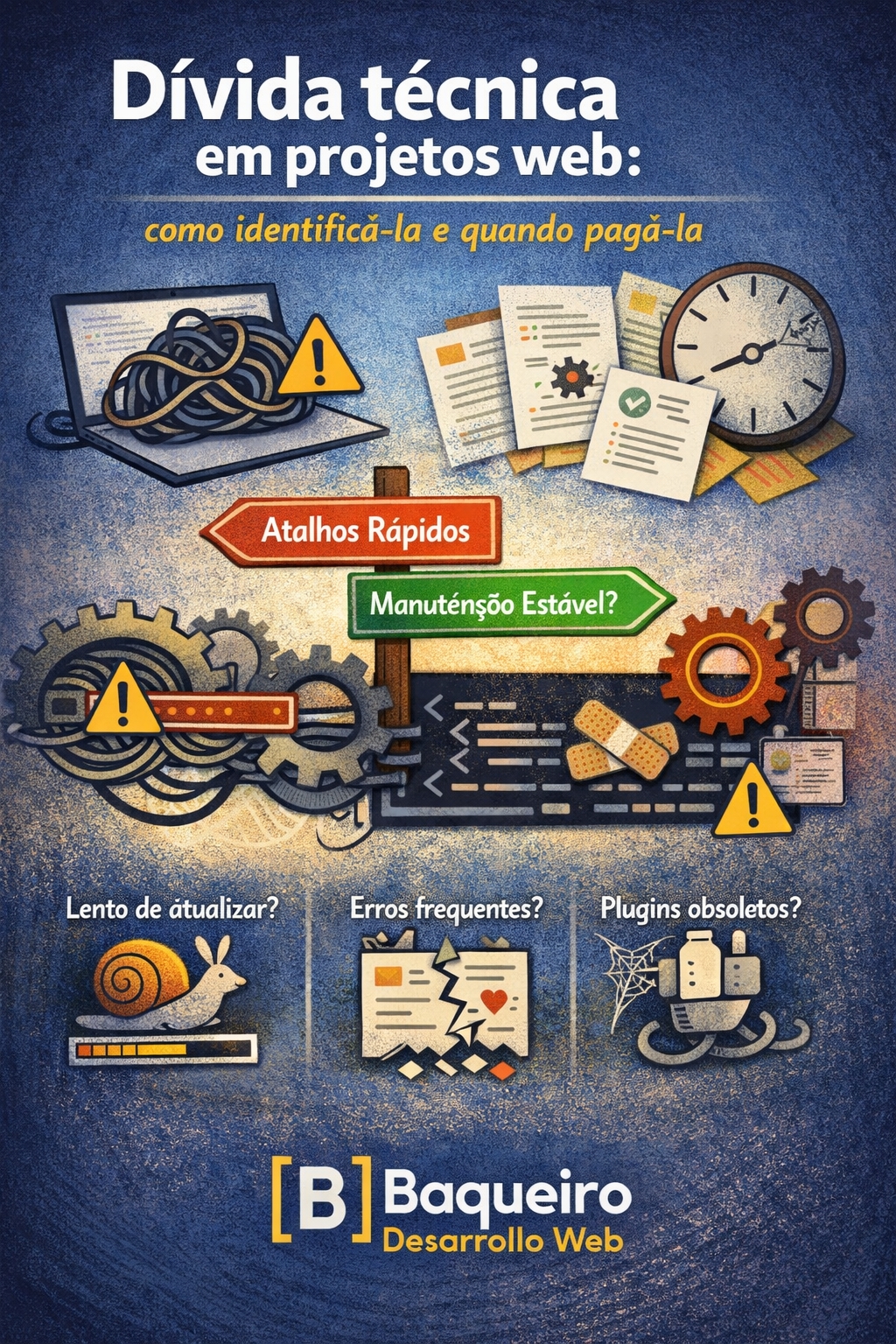 Dívida técnica em projetos web: como identificá-la e quando pagá-la